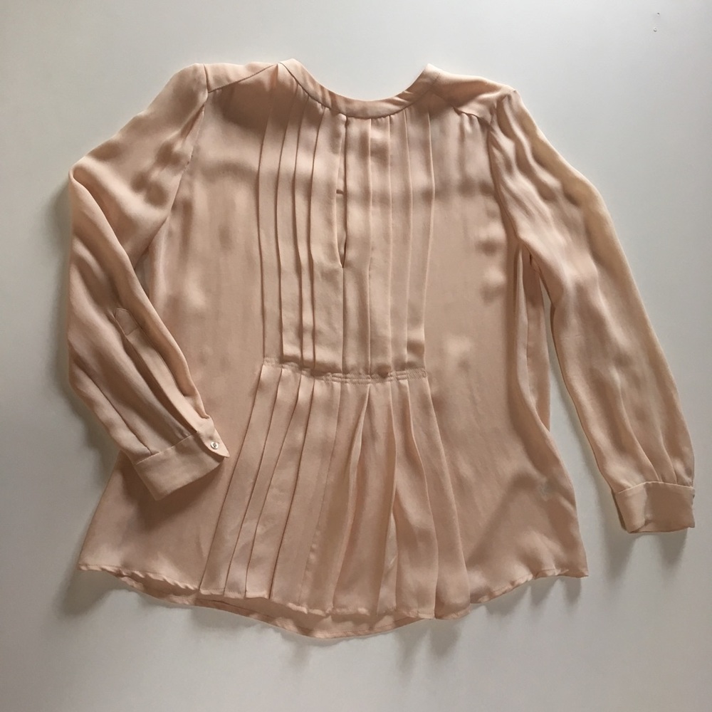 ALC peach silk blouse